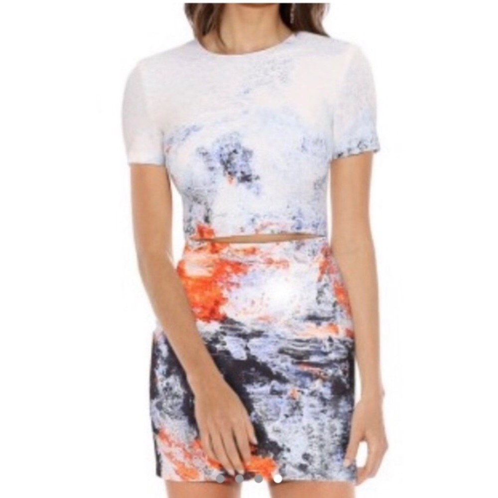 Bec & Bridge Multicolor Abstract Mini Dress